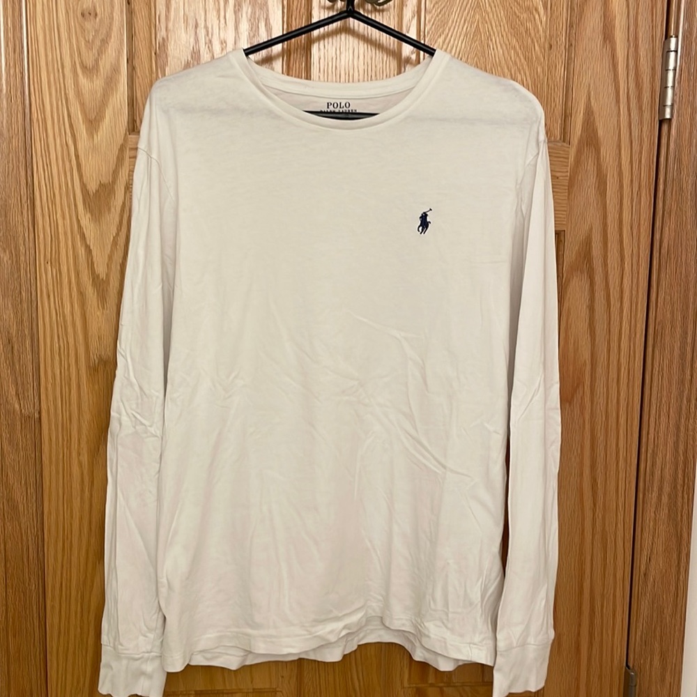 Medium long sleeve white Polo Ralph Lauren Tee